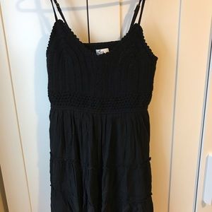 Hollister | Black Crochet Dress